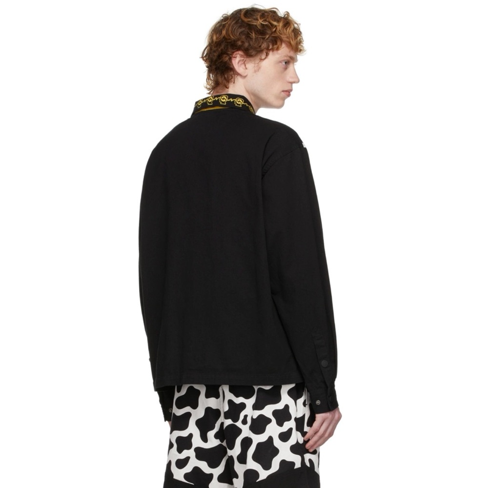 BRAIN DEAD • Black/White Cow Cabana Shirt, L - Picture 4 of 16